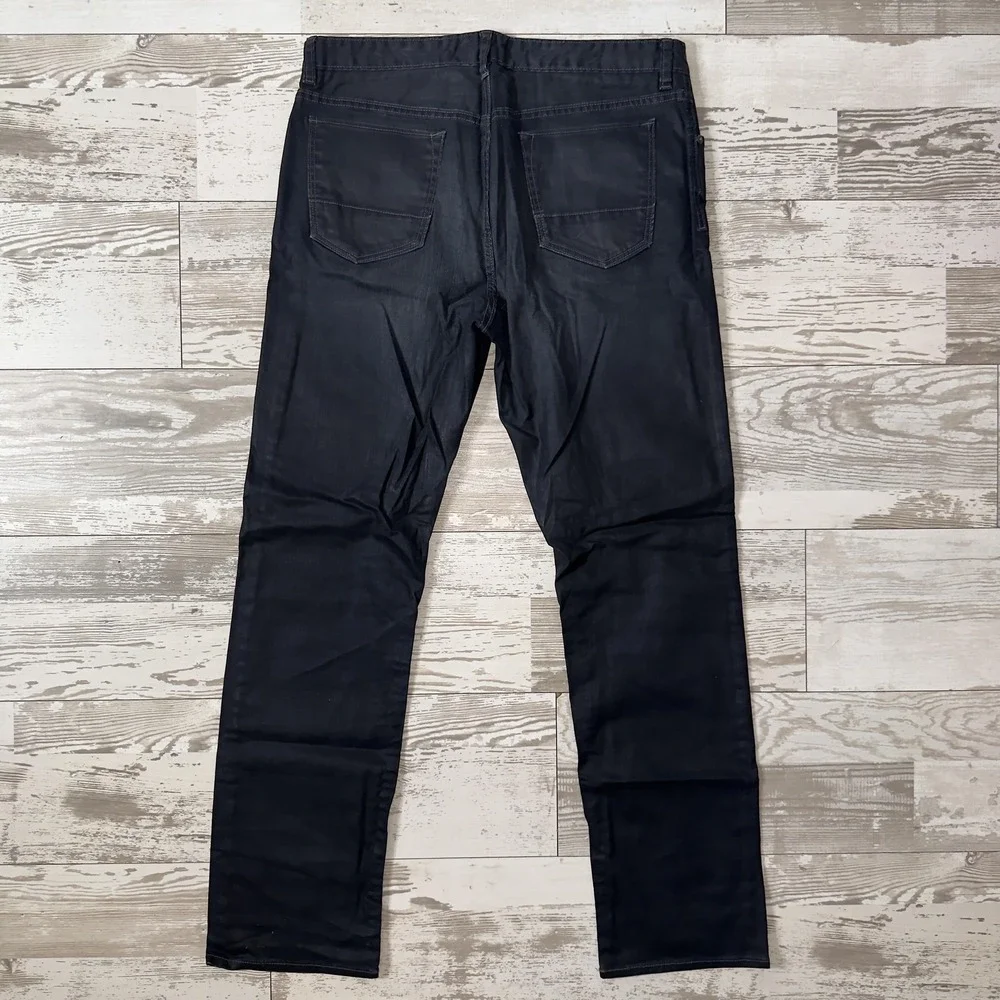 Banana Republic Jeans Mens 34x32 Gray Regular Fit Straight Denim Stretch